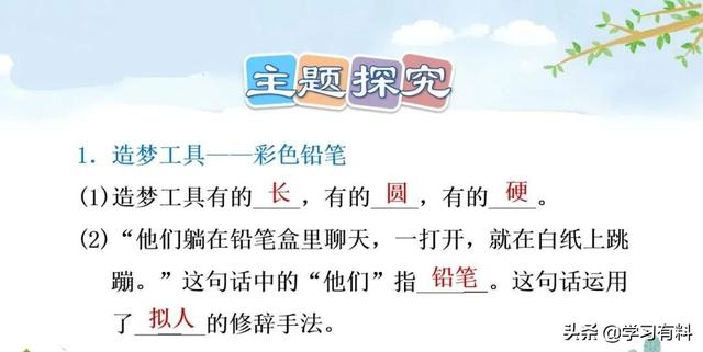 和拼音多音字组词，和拼音组词（统编语文二年级下册第8课《彩色的梦》图文解读+知识点+同步练习）