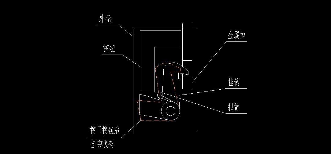 安全带卡扣插进去锁住,按一下弹开的原理