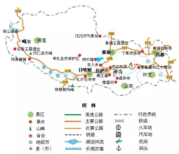 江西旅游地图，安徽江西旅游地图（全国旅游地图精简版）