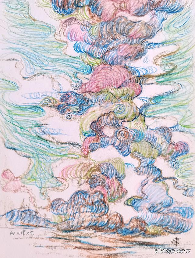 龙卷风简笔画，主页上有一个龙卷风一样的简笔画的bt种子下载网站（五月放云，画一画天上云卷云舒）