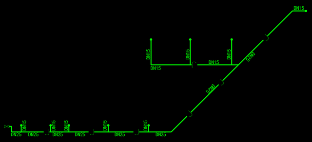 在天正暖通中如何画一根管道，天正给排水管道立管怎么画（环艺实操天正给水系统）