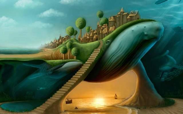 鲸落，鲸落唯美图片（鲸鱼的死亡，是馈赠还是噩梦）