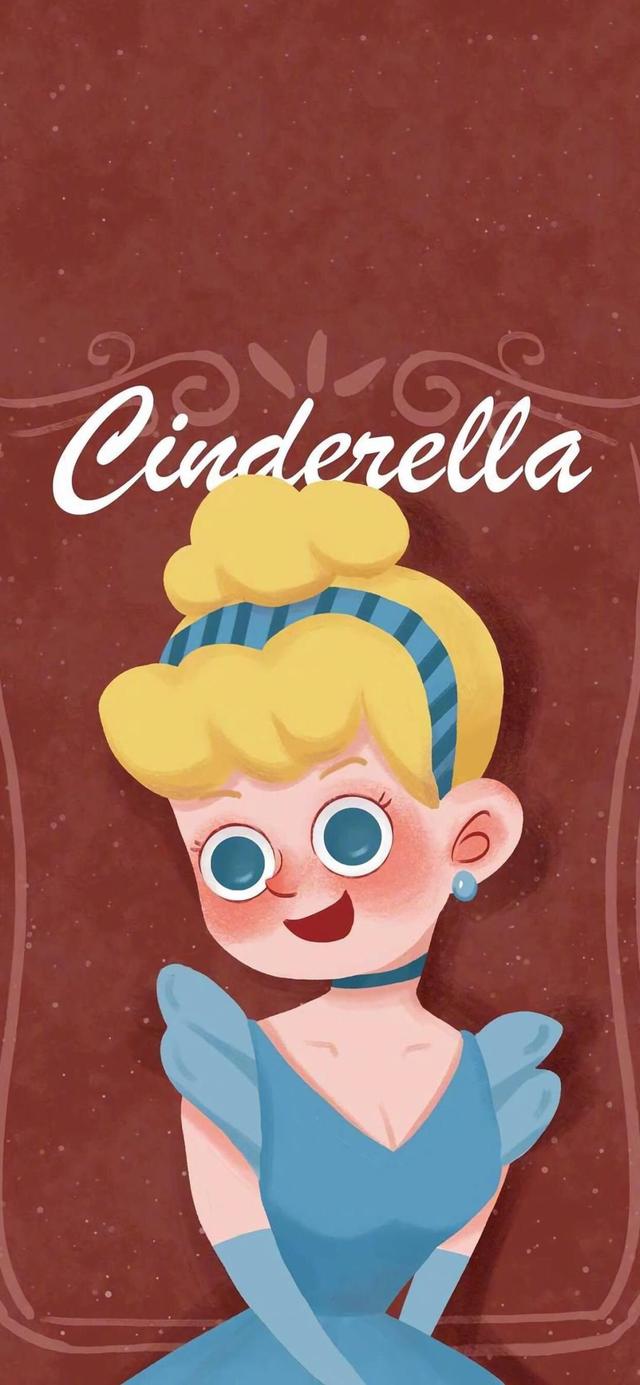 迪士尼公主可爱图片，迪士尼公主可爱图片微信头像（迪士尼公主卡通可爱手绘壁纸）