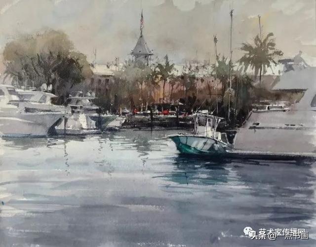 画画图片大全风景，画画图片风景（这美美的100幅水彩风景画）