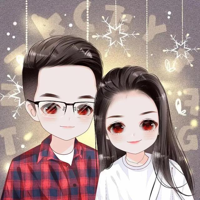 漫画情头✨，微信头像，漫画情头✨（一张张美丽冻龄的卡通情侣微信头像）