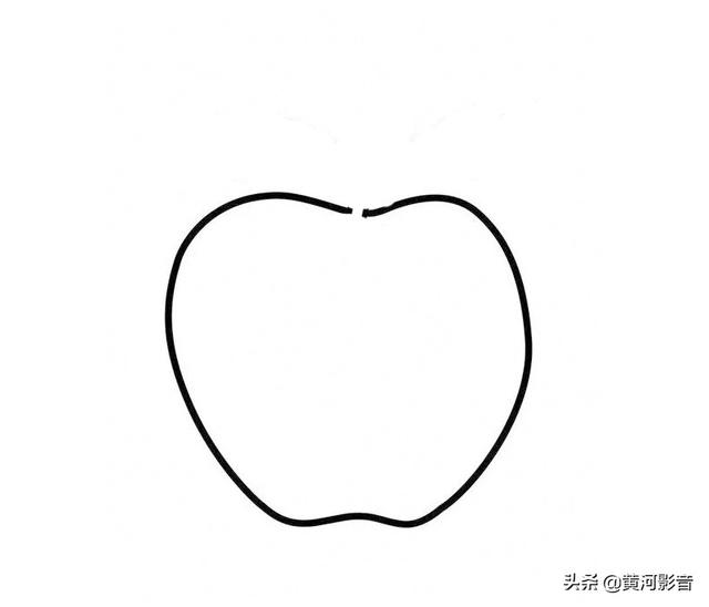 苹果画法简笔画，苹果简笔画画法（苹果简笔画 分步画法）