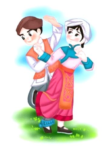 56个民族服饰图片大全，56个民族服装图片（五十六个民族精美人物服饰造型插画）
