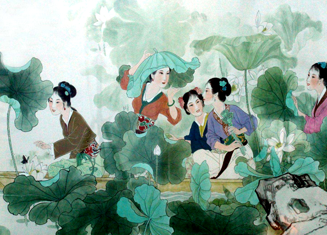 采莲曲王昌龄原文，《采莲曲》其二,王昌龄（是王昌龄歌唱采莲女的劳动生活的诗）