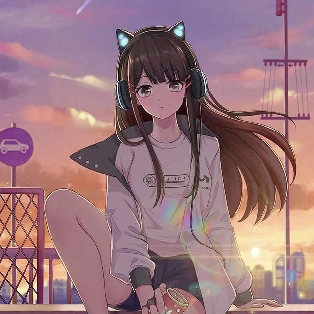 动漫情头画师：E.Pcat，画师头像动漫微信（一些超美的动漫情侣头像）