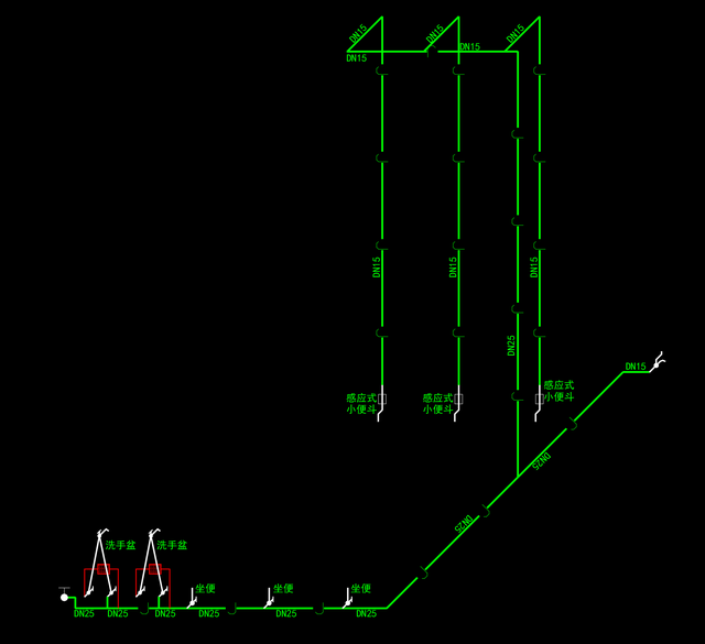 在天正暖通中如何画一根管道，天正给排水管道立管怎么画（环艺实操天正给水系统）