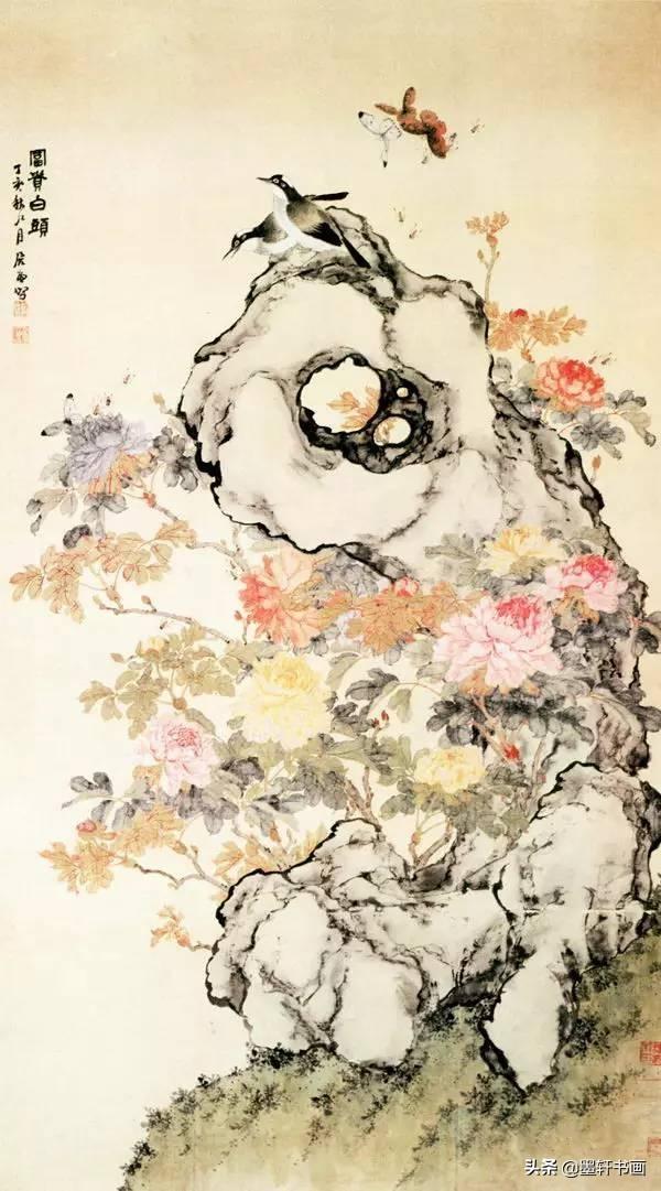 居廉淡雅国画作品欣赏，居廉精品画作欣赏