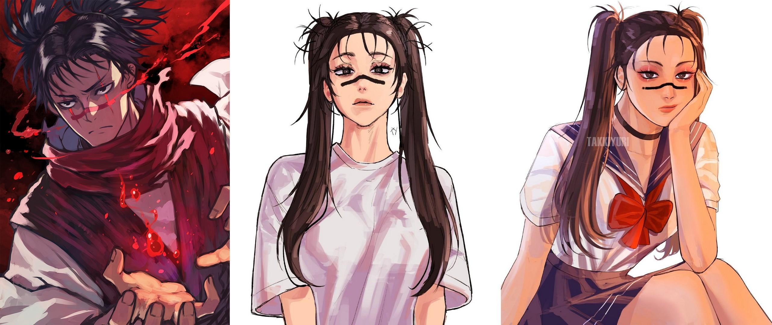 日漫咒术回战人物性转图,男变女无所谓,只要是美女就喜欢