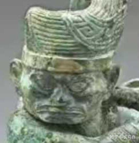 流泪跪坐表情包，微信头像，流泪跪坐表情包（三星堆扭头跪坐青铜人像是相士王）