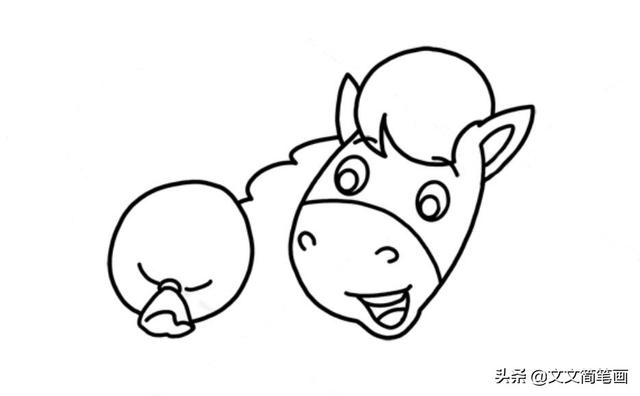 有一天,老马对小马说:"你已经长大了,能帮妈妈做点事吗?