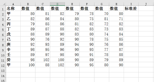 excel标准差公式函数，excel标准差公式函数怎样操作（怎样利用Excel函数快速求出一组数据的标准差）