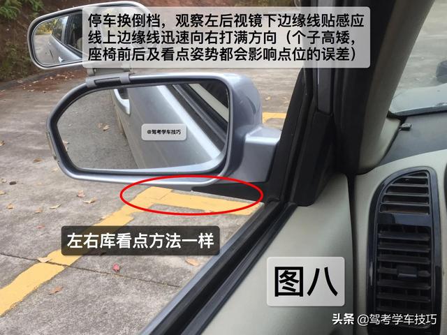 科目二倒车入库怎么看点打方向，科二倒车入库怎么看点打方向盘（科目二倒车入库图文教程）