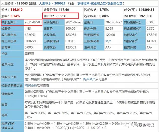 转股溢价率计算公式,转股溢价率计算公式是什么(为什么可转债的溢价率负值为好) 转股溢价率计算公式,转股溢价率计算公式是什么(为什么可转债的溢价率负值为好)