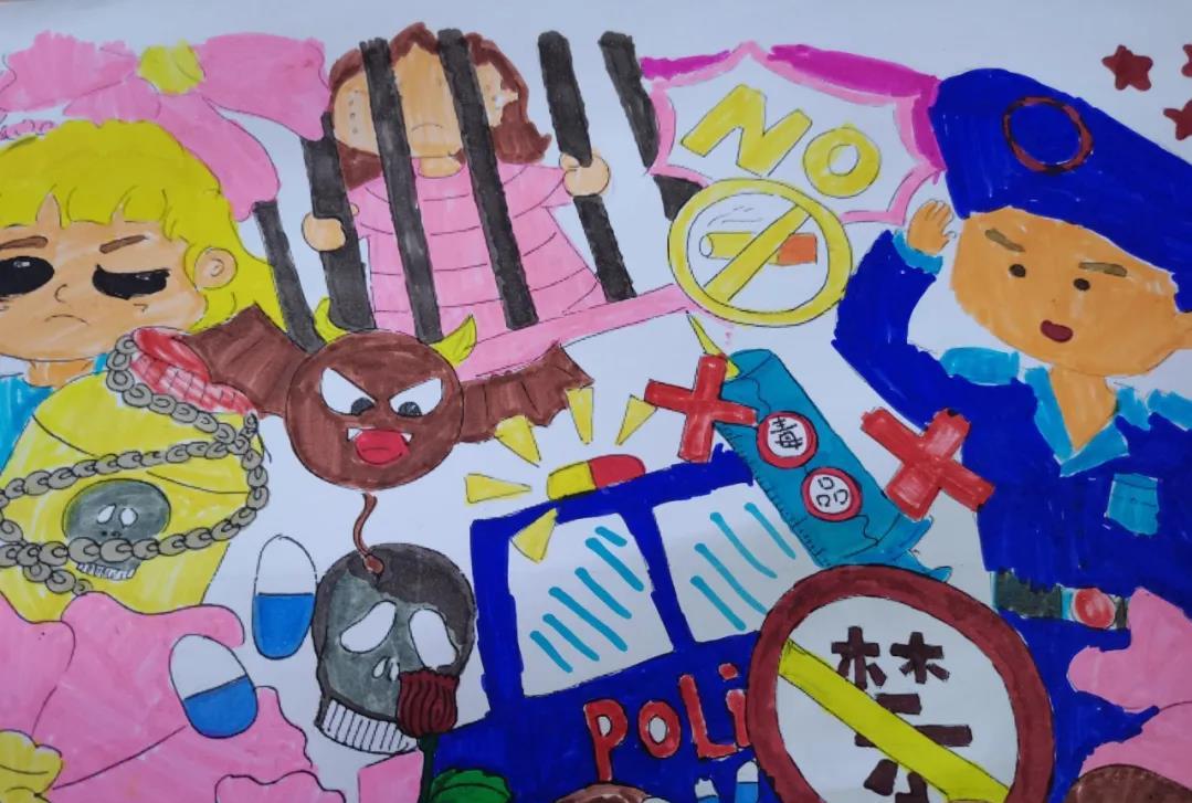 禁毒手抄报字少又简单，禁毒手抄报简单字少（远离毒品——南头三鑫学校二年级禁毒手抄报大赛）