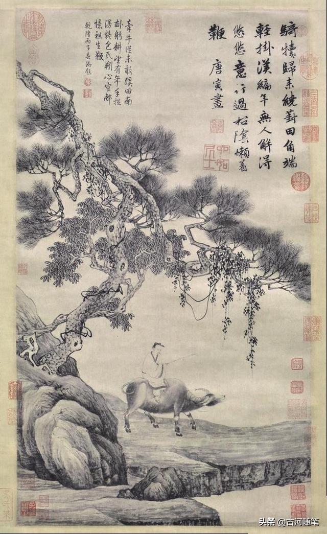 鉴赏唐寅100幅高清书画，明代唐伯虎精美画作高清欣赏系列