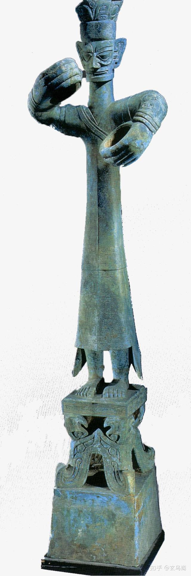 流泪跪坐表情包，微信头像，流泪跪坐表情包（三星堆扭头跪坐青铜人像是相士王）