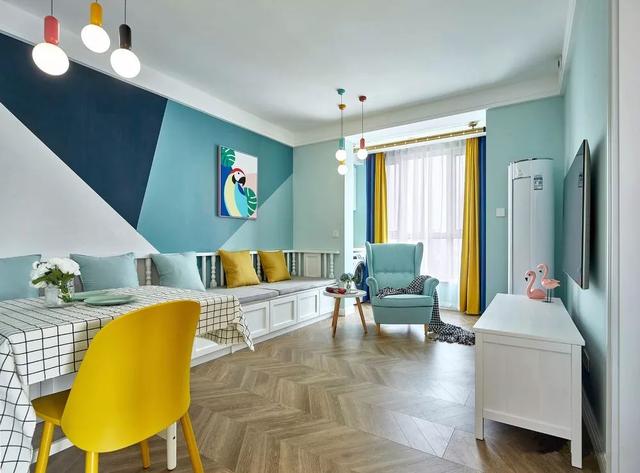 如何选择墙面漆颜色，一面墙刷多种颜色