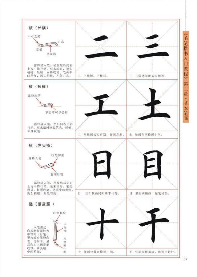 毛笔楷书入门教程，毛笔楷书入门教程百度云（王丙申高清书法字帖《毛笔楷书入门教程》）