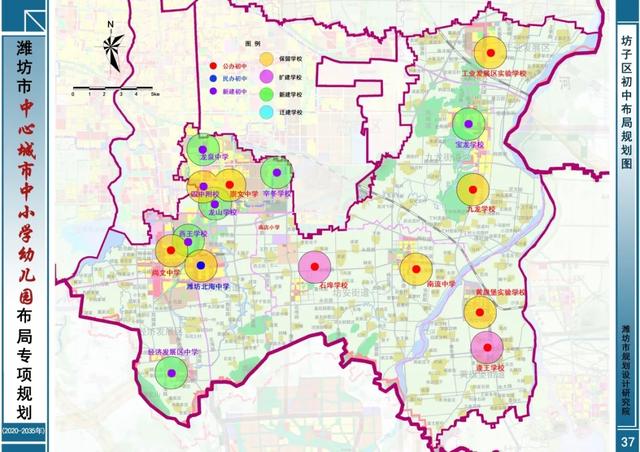 潍坊市中心是哪个区，潍坊市的市中心是哪个区（潍坊市中心城市中小学幼儿园布局曝光）
