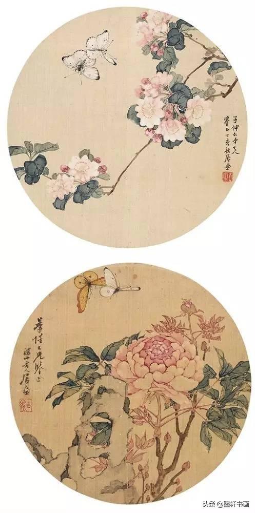 居廉淡雅国画作品欣赏，居廉精品画作欣赏