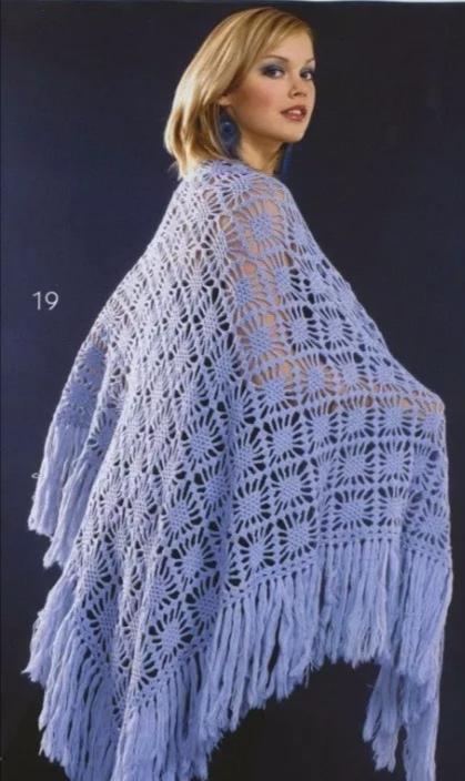 三角围巾的围法，三角形围巾有什么系法（钩几件特美的三角围巾披肩）