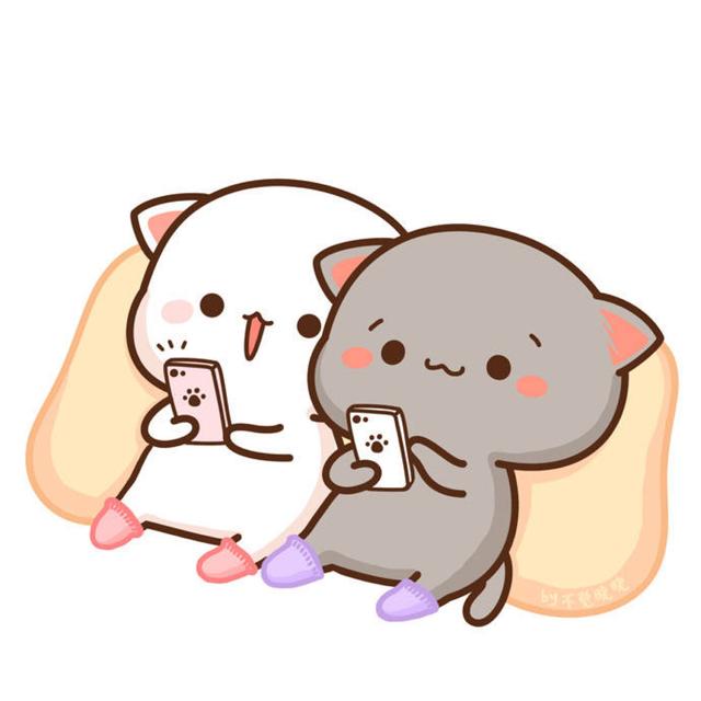 蜜桃猫情侣头像，蜜桃猫微信（我的上眼皮爱上了下眼皮）