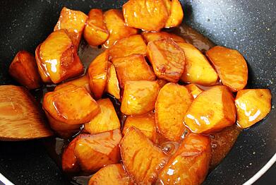 图片[6]-【拔丝红薯】做法步骤图 香甜可口不沾牙 千万不要错过哦！-起舞食谱网