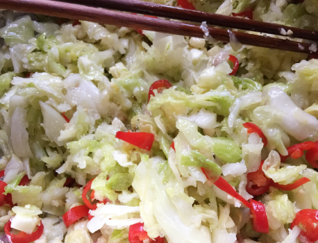 生腌包菜的腌制方法，生腌包菜的做法（当天做当天就能吃）