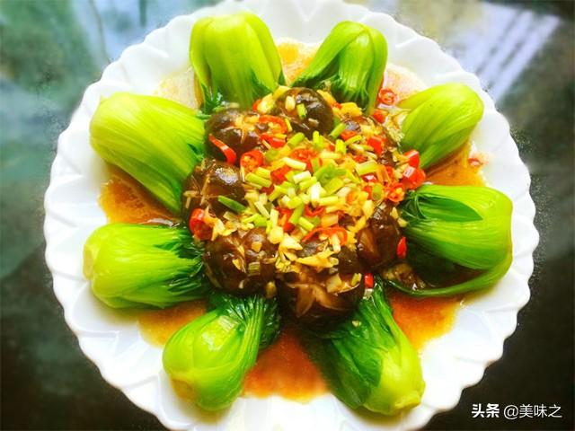 油菜花的18种吃法，高颜值的香菇油菜16种做法