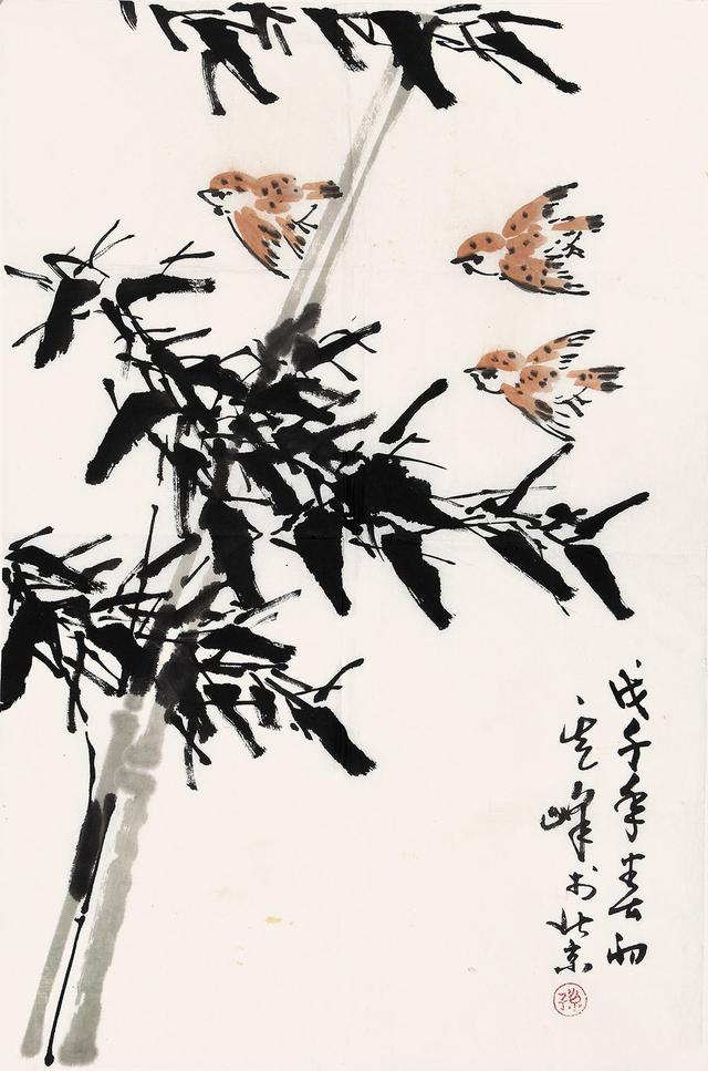 竹子怎么画，竹子怎么画素描（孙其峰图文示范墨竹画法）