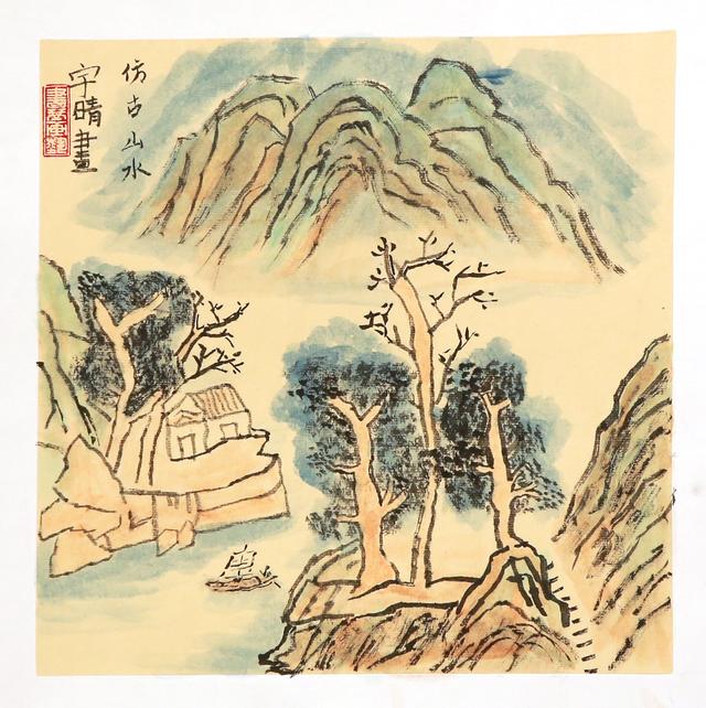 荷花池简笔画，荷花池简笔画手绘（美丽云浮——2020年云浮市庆祝六一儿童节少儿书画作品展）
