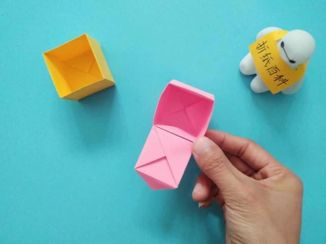 折纸盒子的折法最简单，（折纸教程怎样折一个漂亮的盒子（可爱的双层抽屉收纳盒折纸）