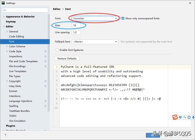 pycharm字体颜色怎么设置，PyCharm设置字体大小与颜色（Pycharm如更换主题）