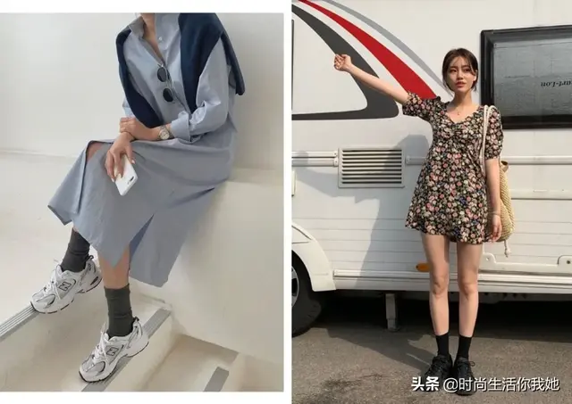 麻豆网官网萧萧麻豆网，2020春季最时尚穿搭“平底+裙”