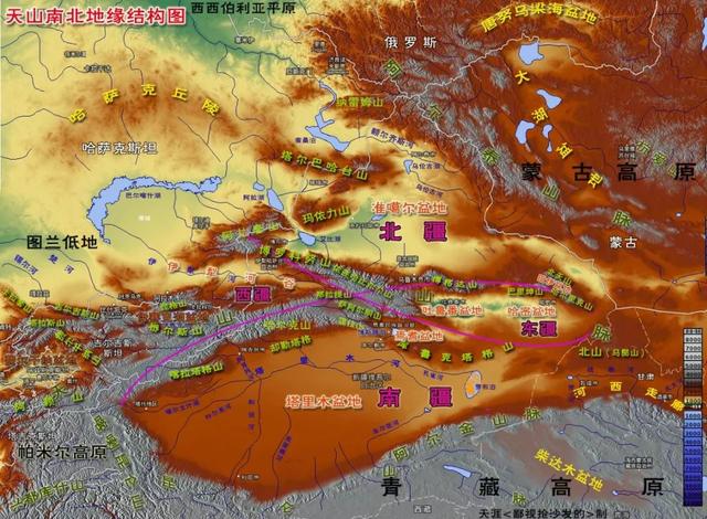 天山在地图上的位置，天山在哪里地图（详解天山南北——西域与大中亚地区）