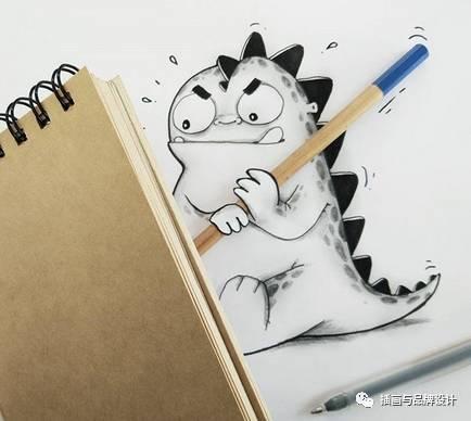小恐龙怎么画，恐龙怎么画简单又好看（创意手绘丨他画出一只很有戏的小恐龙）