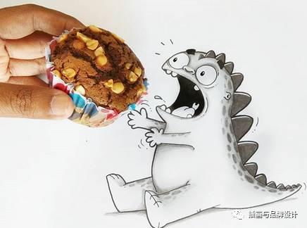 小恐龙怎么画，恐龙怎么画简单又好看（创意手绘丨他画出一只很有戏的小恐龙）
