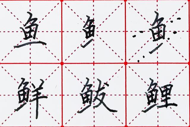 鱼字旁的字有哪些字，鱼字旁的字大全（汉字偏旁部首练习<五>）