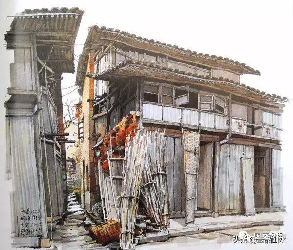 彩绘风景，彩绘风景图片简单 初学者（夏克梁的水彩手绘风景作品欣赏）