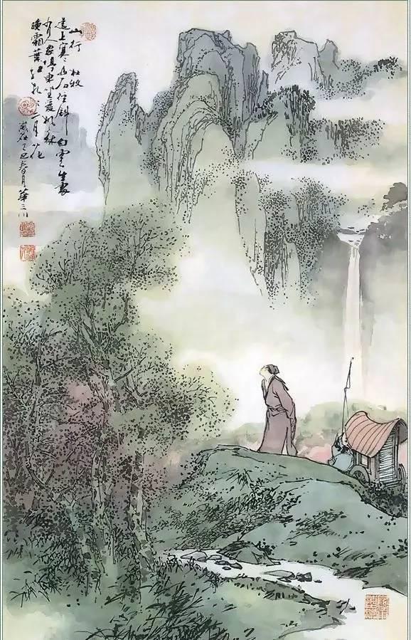 滁州西涧诗配画，滁州西涧诗词解析（几多闲情山水间——几组诗画欣赏）