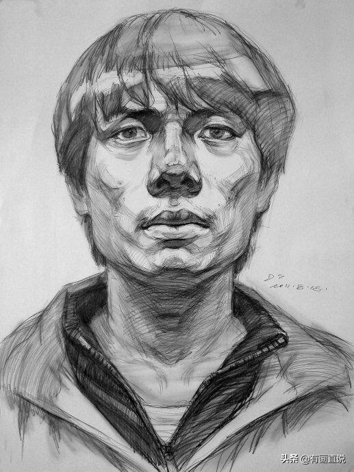 橡皮头，微信头像，橡皮头（分享结构素描高清临摹素材60张）