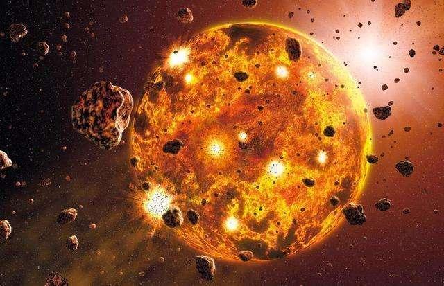 地球自转示意图，地球自转昼夜交替示意图（3.7亿年前一天大约22小时）