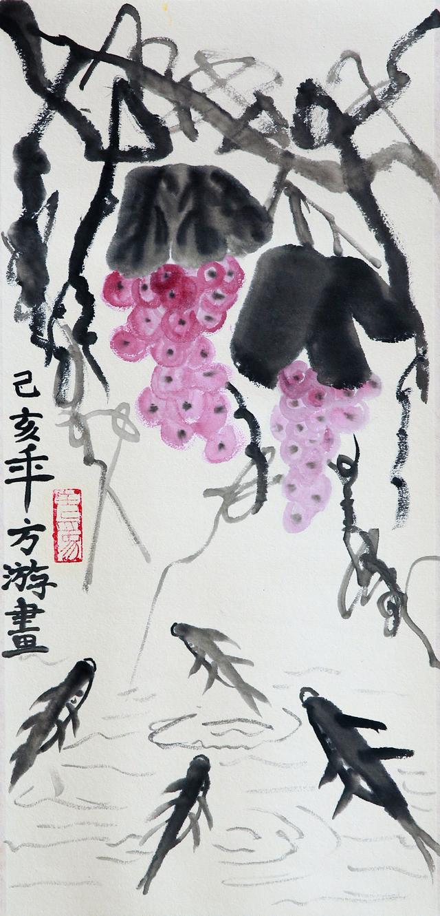 荷花池简笔画，荷花池简笔画手绘（美丽云浮——2020年云浮市庆祝六一儿童节少儿书画作品展）