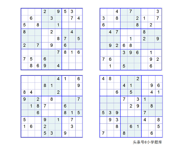 数独的入门解题方法，九宫数独练习和方法