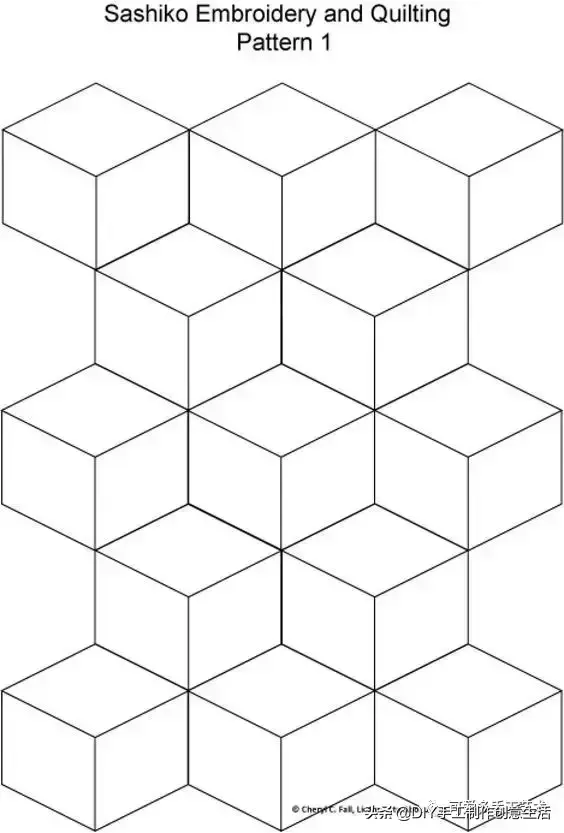 刺子绣入门针法教程，精致优雅的刺子绣