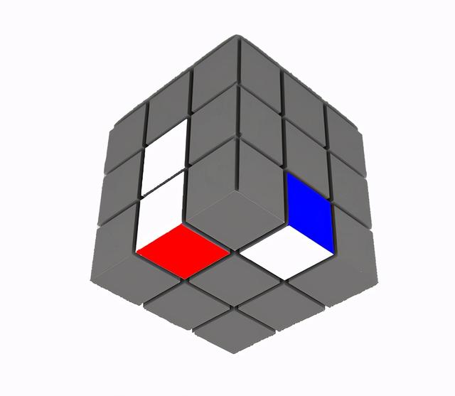 3阶魔方教程 1~7步骤，魔方怎么玩（一学就会的三阶魔方复原法-桥式复原法）